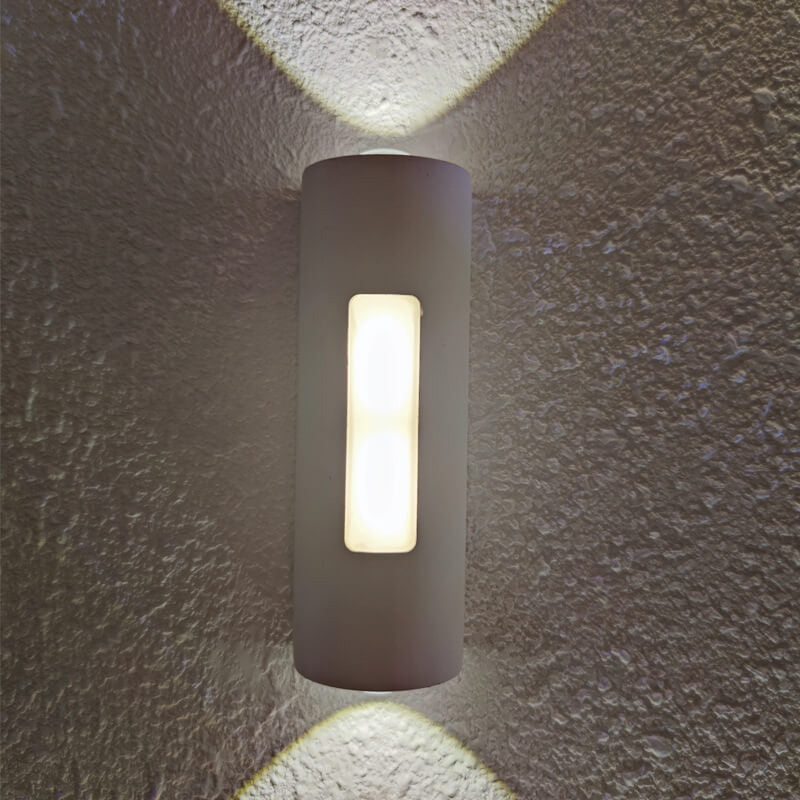 Moderne minimalistische cilindrische LED-buitenwandlamp