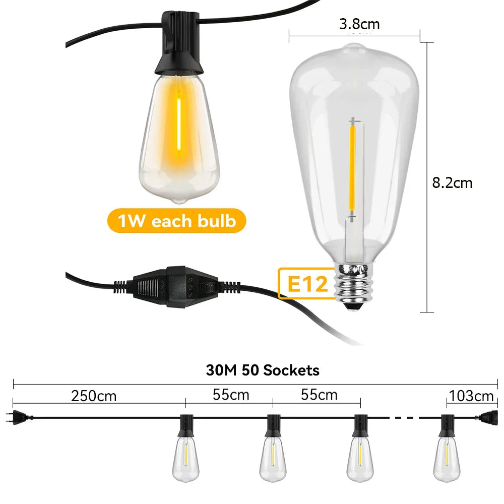 RainGlow - Waterdichte LED-Stringverlichting