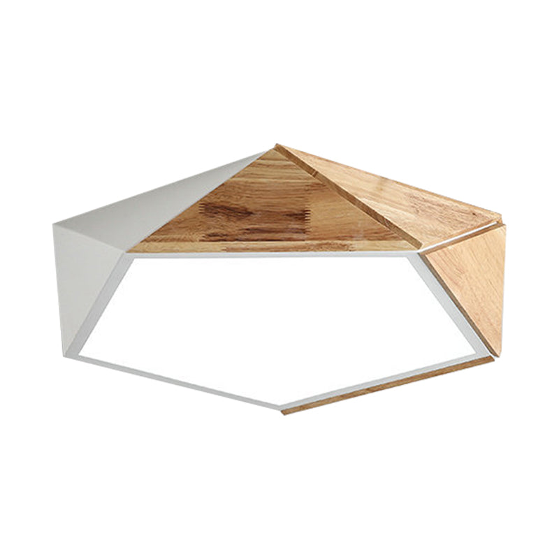 GeoLight – Geometrische Flushmount LED Plafondlamp in Metaal voor Woonkamers