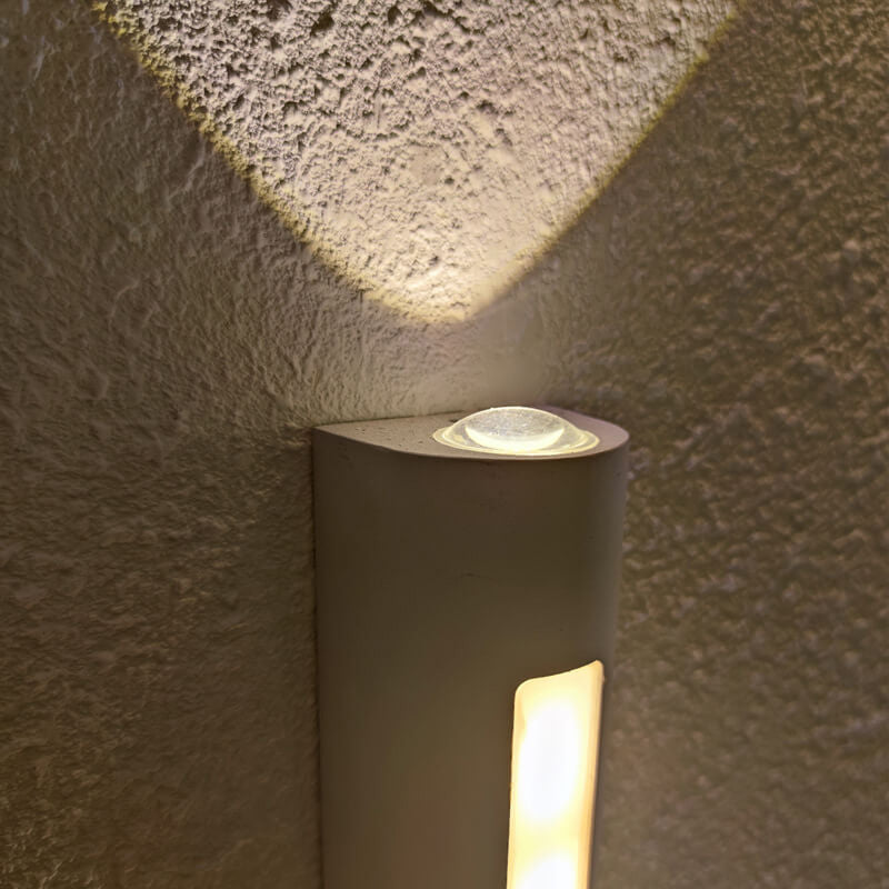 Moderne minimalistische cilindrische LED-buitenwandlamp