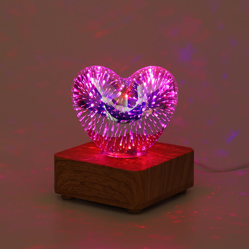 FireworkLight - 3D LED Liefdeshart Vuurwerk Nachtlamp