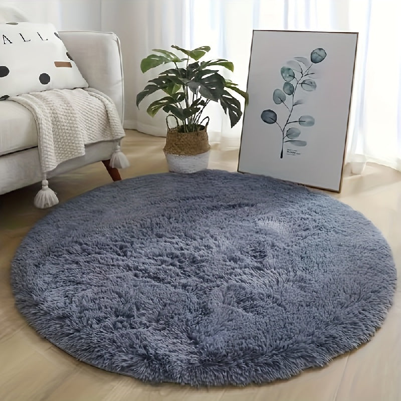 Ultrazacht Pluche Huisdier Tapijt – Ronde Antislip Fluffy Vloermat, Waterdicht en Comfortabel voor Woonkamer en Slaapkamer