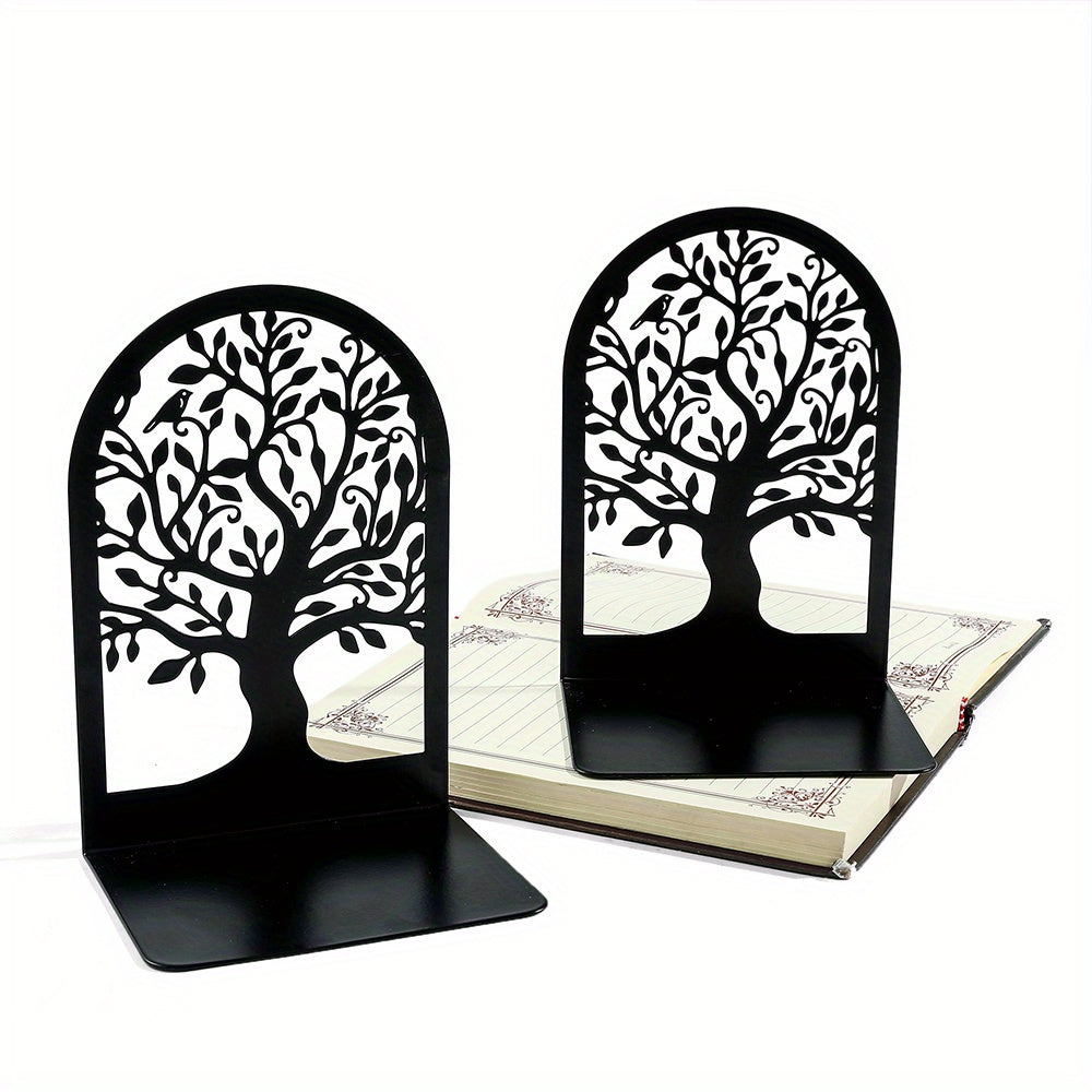 Tree Of Life Metalen Boekensteun - Zware Boekensteun voor Planken, Modern Decoratief Ontwerp