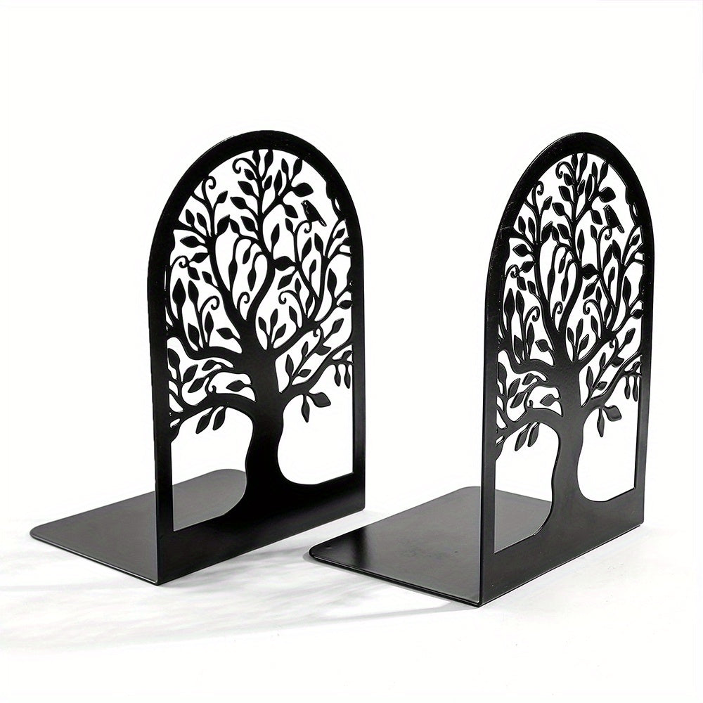 Tree Of Life Metalen Boekensteun - Zware Boekensteun voor Planken, Modern Decoratief Ontwerp