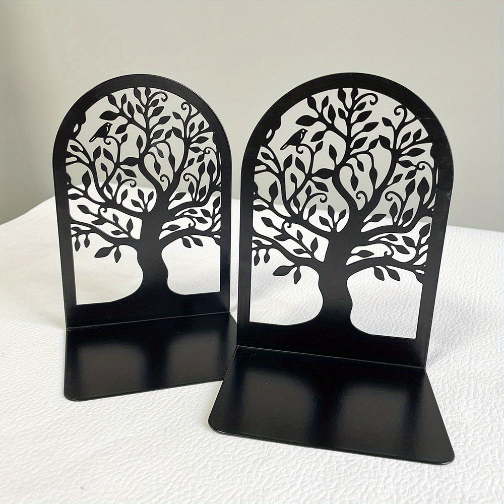 Tree Of Life Metalen Boekensteun - Zware Boekensteun voor Planken, Modern Decoratief Ontwerp