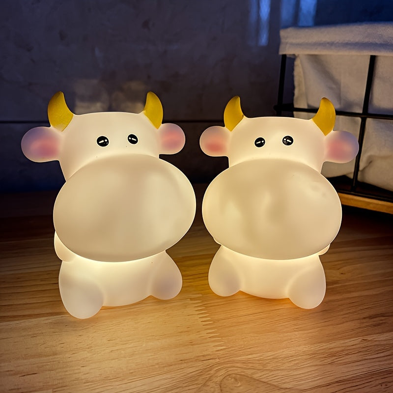 CowGlow - Schattig Koe Nachtlampje met Batterijvoeding voor Kinderkamer Decoratie