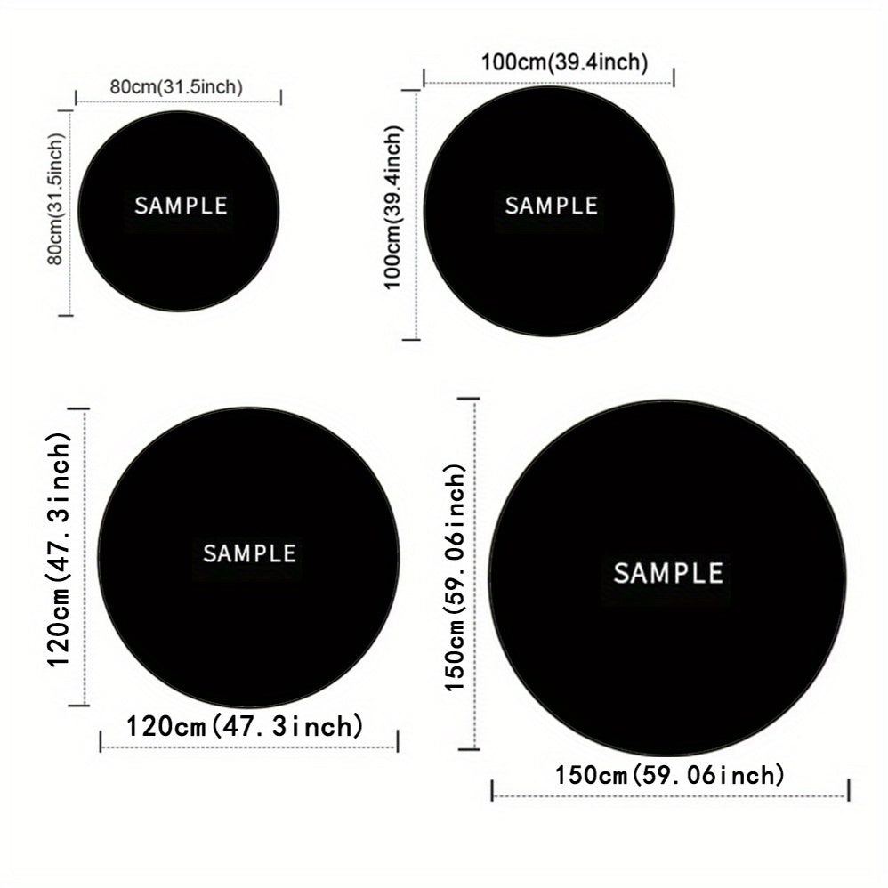 Betoverend Heksenbrouwsel Ronde Tapijt: 800g/m² Kristalfluweel, Perfect voor Huisdecoratie – Kantoormatten, Woonkamer, Slaapkamer en Meer