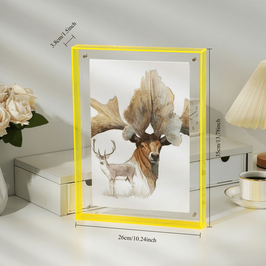 Elegante Acryl Wandfotolijst - Transparant Minimalistisch Design voor Posters en Kunstwerken, Inclusief Frame voor Direct Ophangen