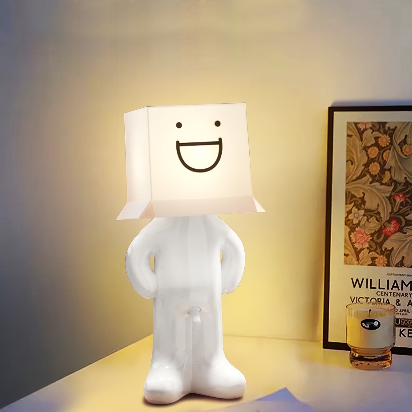 CartoonGlow - USB-aangedreven Cartoon Tafellamp met LED Licht en Drukknopbediening