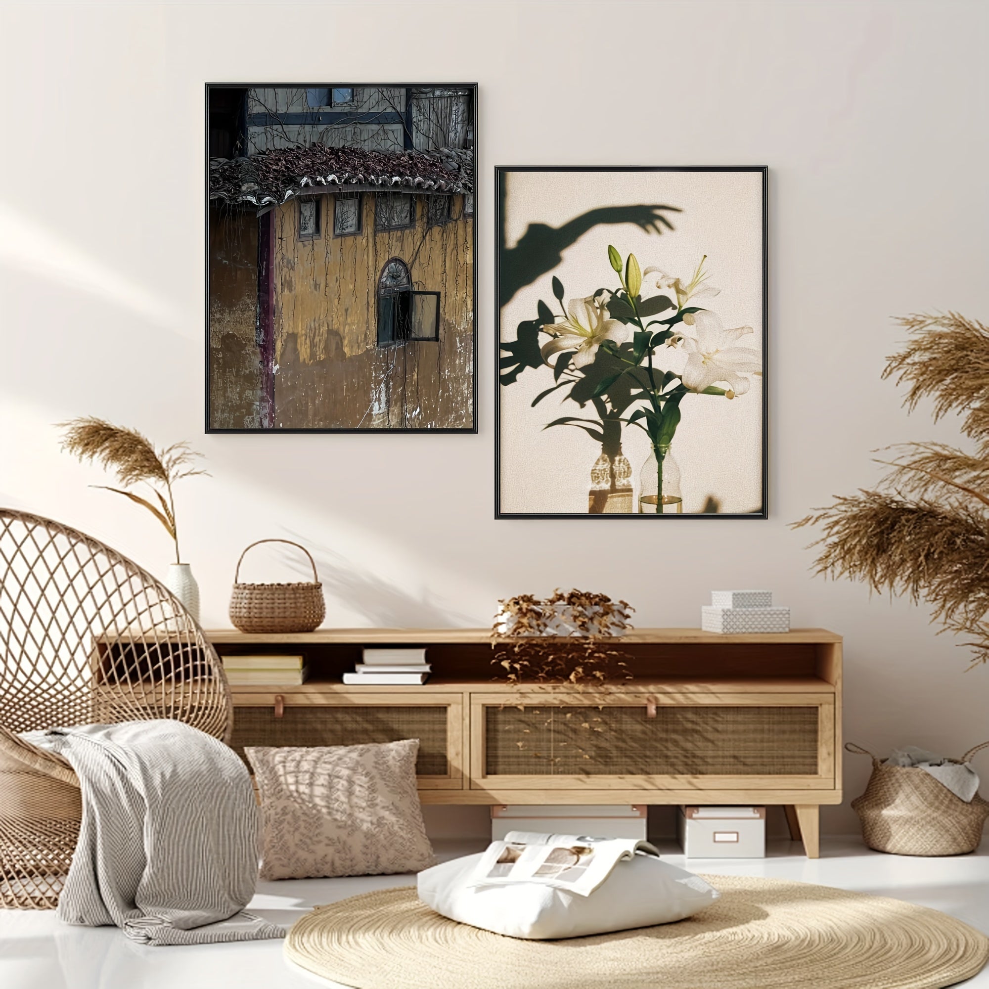 1 stuk Fotolijst - Fotolijst voor Muur- en Tafeldecoratie, Perfect voor Kunst, Verjaardagen en Woondecoratie, Zwart, Langwerpig