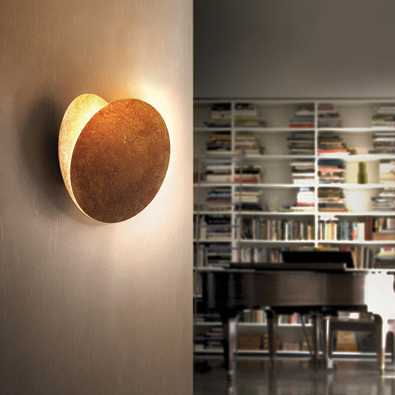 Elif LED Wandlamp - Goud/Rood Brons Metaal