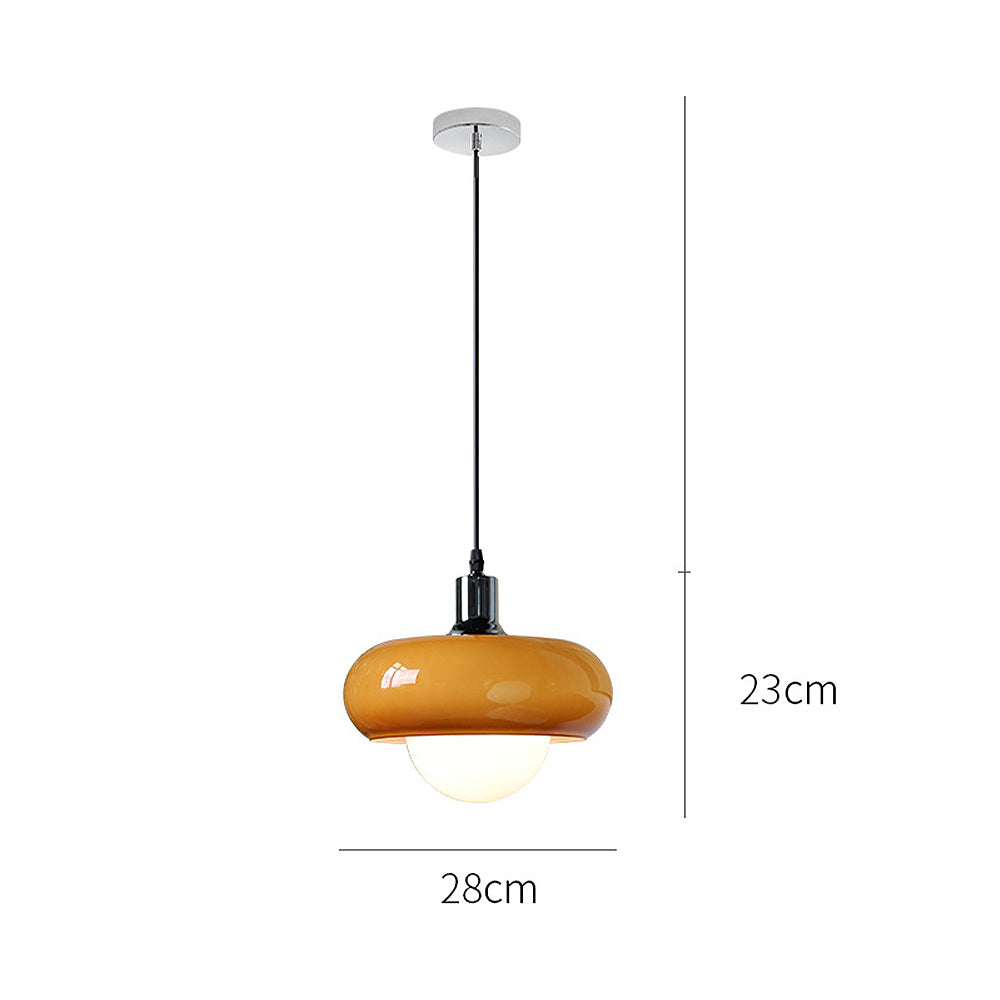 Bauhaus Koffie Glazen Hanglamp