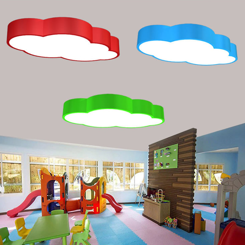 WolkPlafond - Kinderkamer LED Plafondlamp in Rood/Geel/Blauw