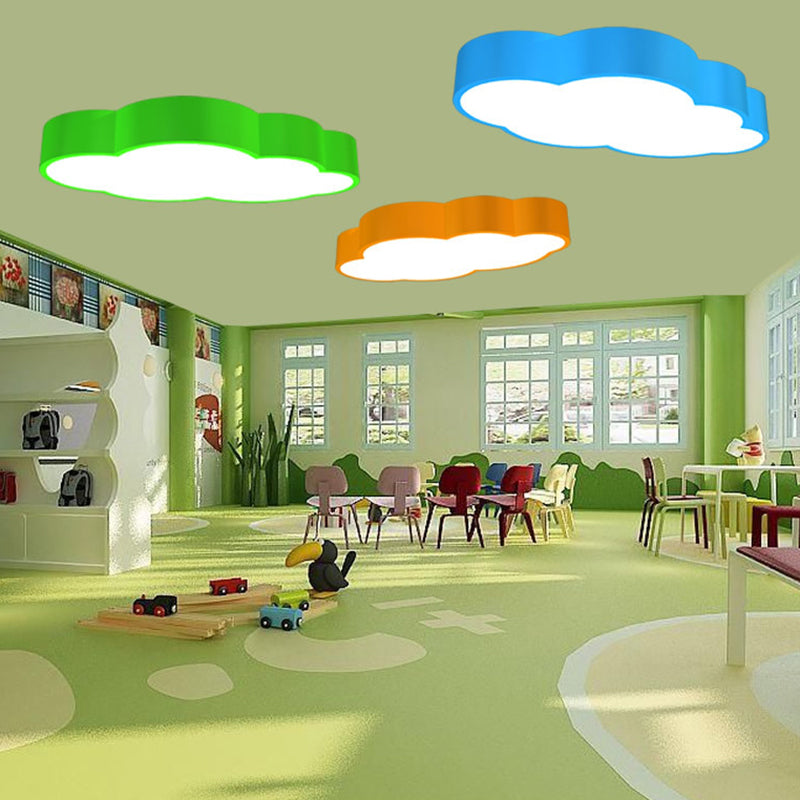 WolkPlafond - Kinderkamer LED Plafondlamp in Rood/Geel/Blauw