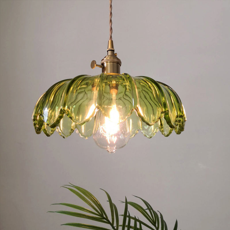 Emerald Retro Hanglamp Groene Glazen Kap