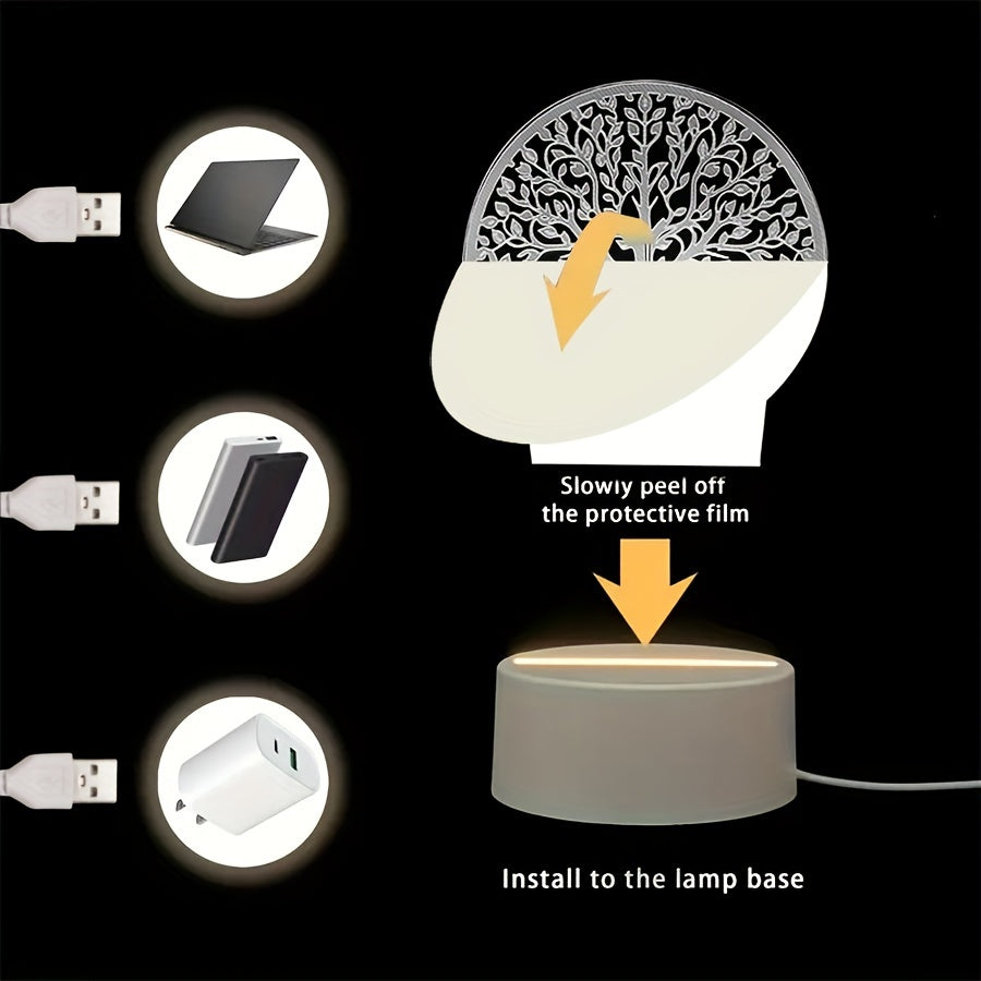 BoomLamp - 3D Acryl Nachtlampje USB-gevoed