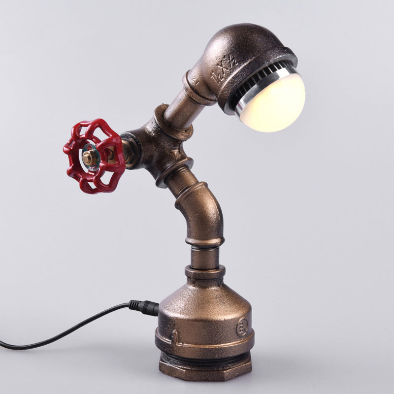 GlowBot - Unieke Steampunk Robotlamp met Messing Constructie