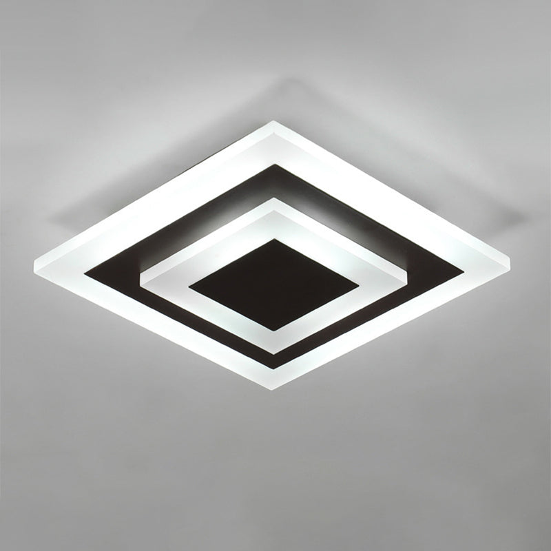 Ronde/Vierkante LED Plafondlamp - Modern Acryl