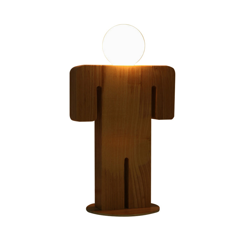 WoodKid - Houten Kinder Bureaulamp met Moderne Plug-in