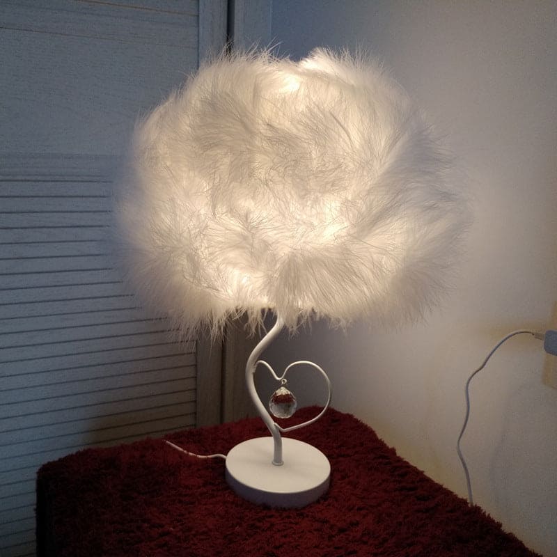 EvoGlow - Scandinavische Feather Cloud Tafellamp met Romantisch Design