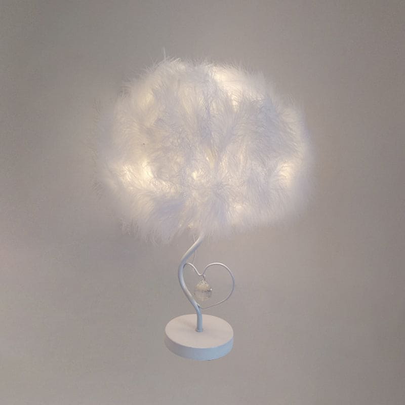 EvoGlow - Scandinavische Feather Cloud Tafellamp met Romantisch Design