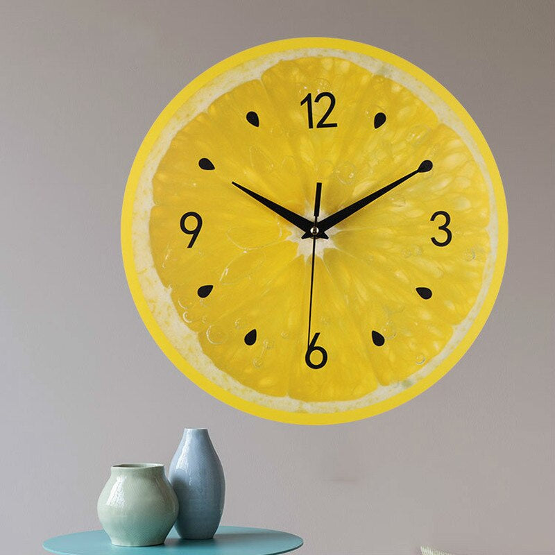 LemonTime - Frisse Wandklok voor een Verkwikkende Keuken