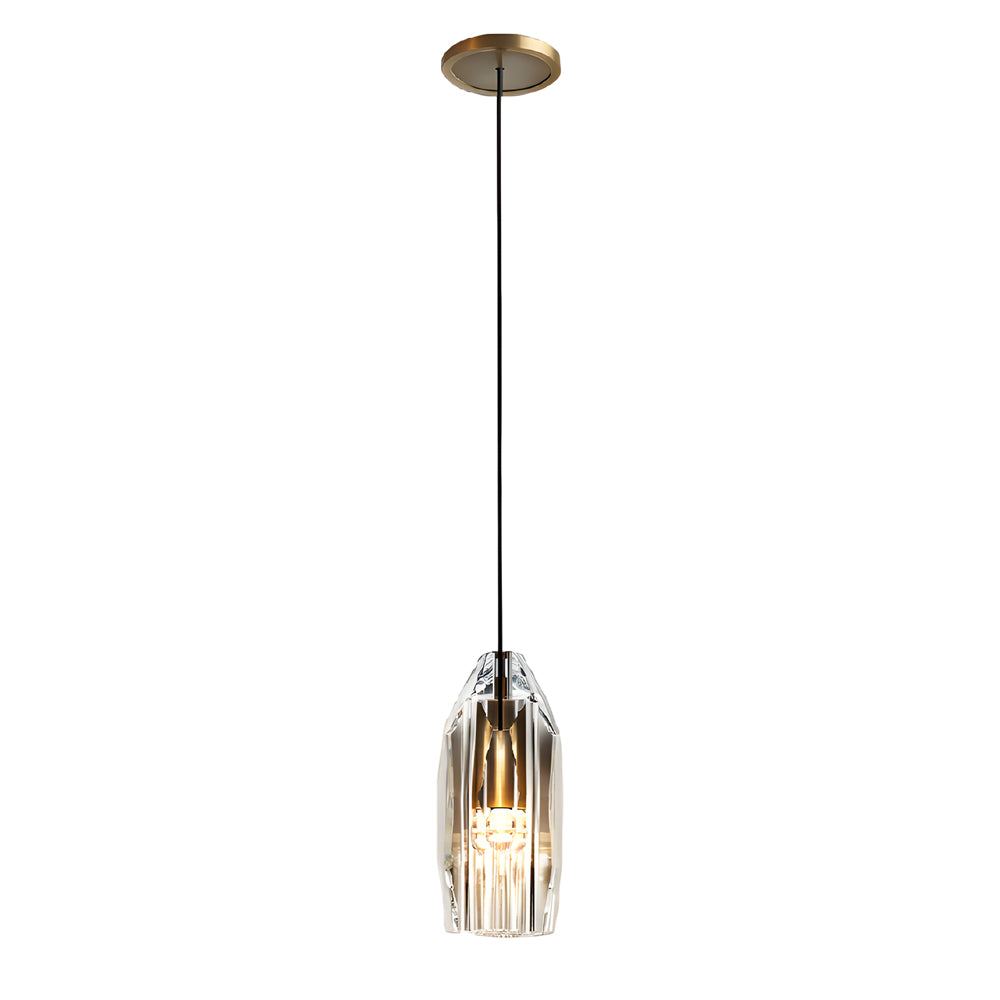 Geometrische Hanglamp met Kristallen Accenten