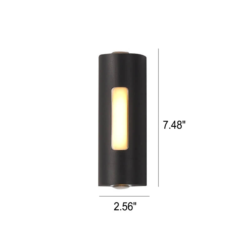 Moderne minimalistische cilindrische LED-buitenwandlamp