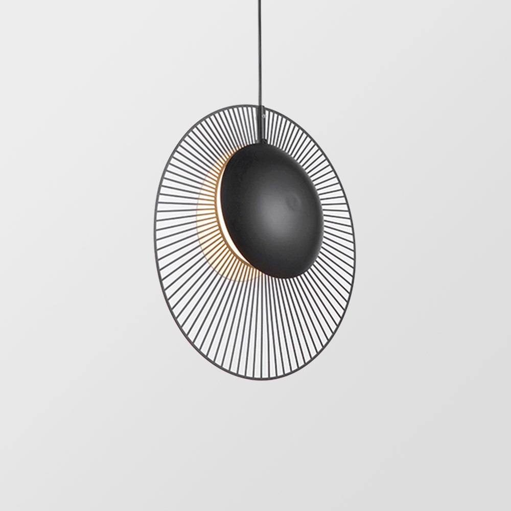 Minimalistische Zwarte Metalen Hanglamp voor Eetkamer