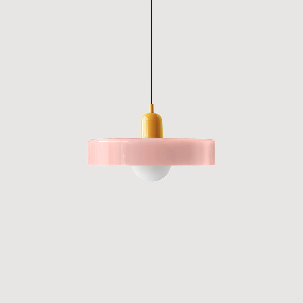 Bauhaus Kleurvolle Glazen Hanglamp