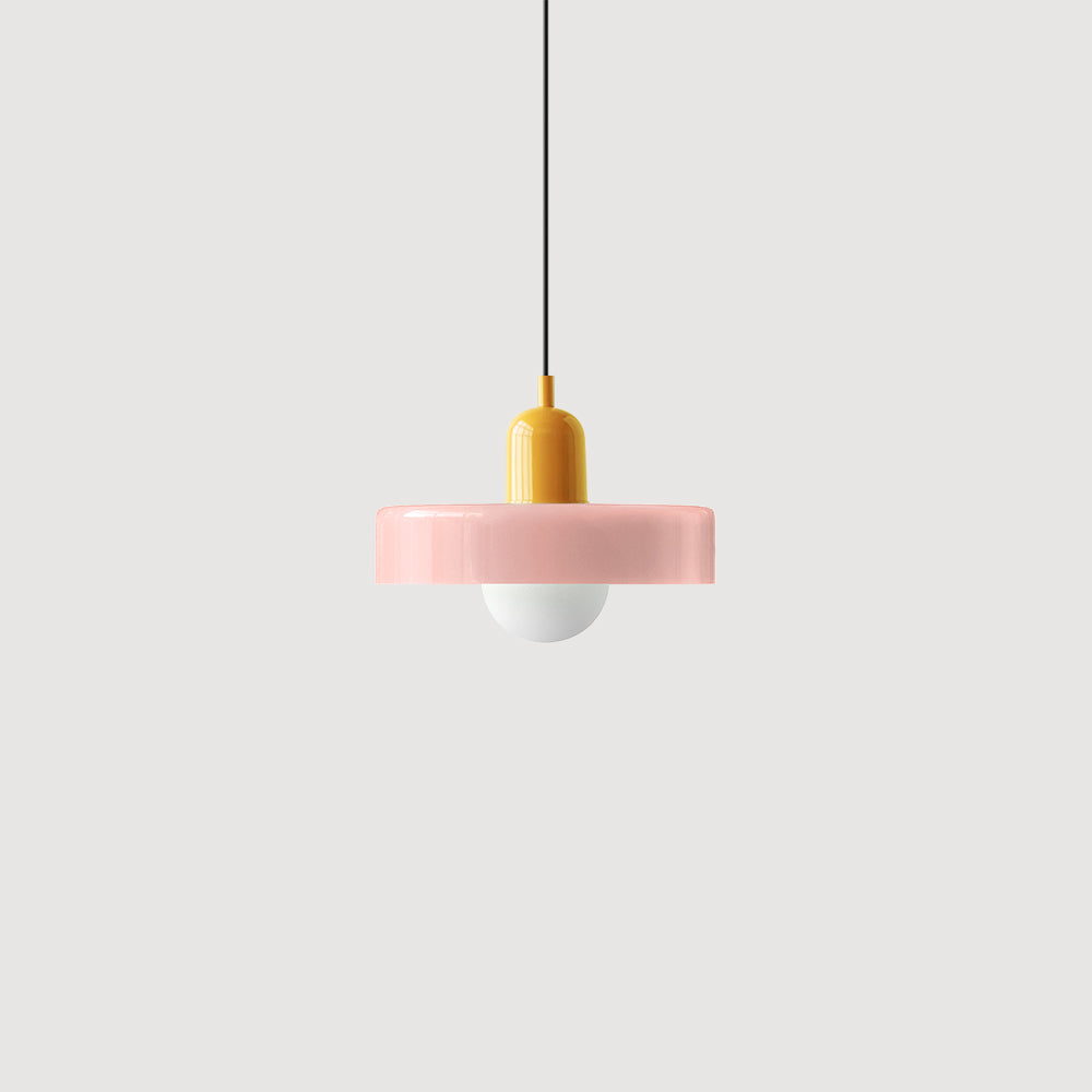 Bauhaus Kleurvolle Glazen Hanglamp