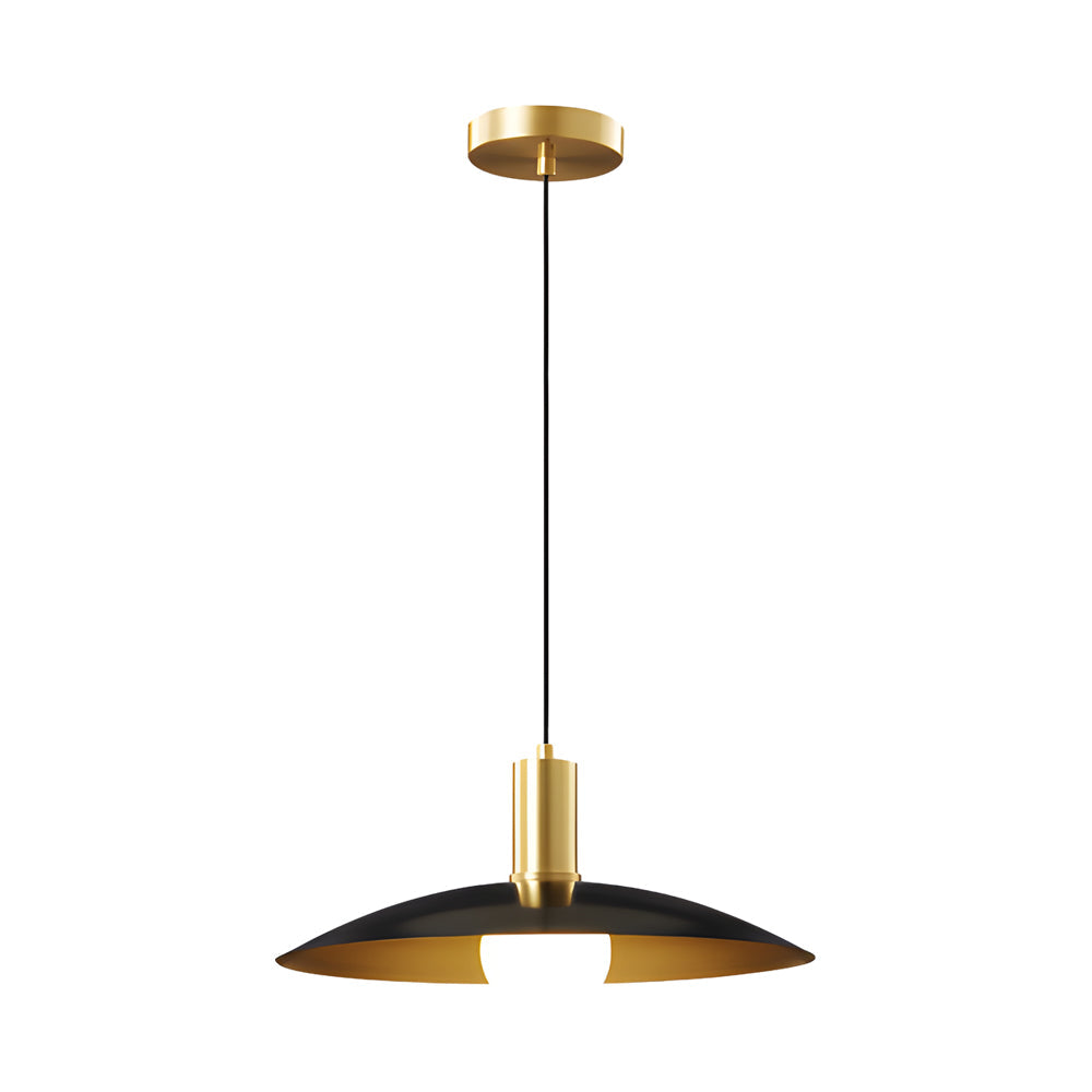 1-Licht Mid-Century Messing Hanglamp