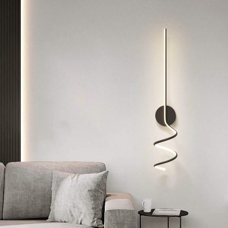 Minimalistische Creative Arcs Lines LED-wandlamp met 1 licht