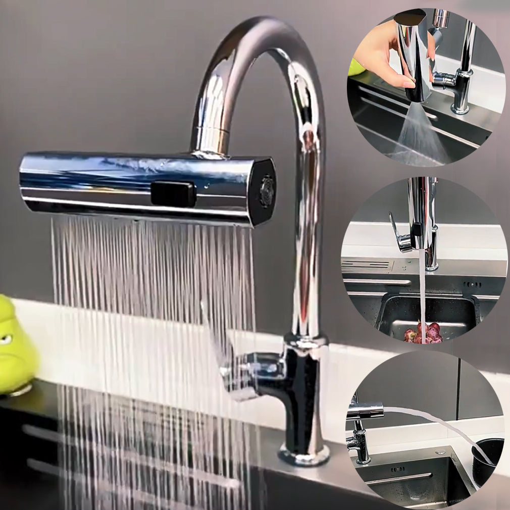 Waterval Kraan | Stijlvolle 3-in-1 Ergonomische Kraan