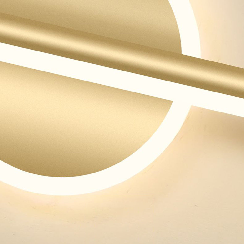 Nova - Moderne LED Wandlamp Zwart/Goud