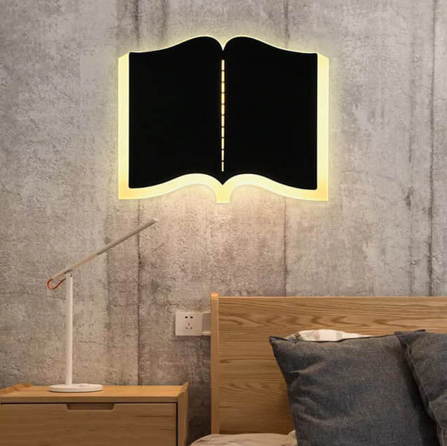 LichtHaus - Boekvormige LED-wandlamp met ijzer