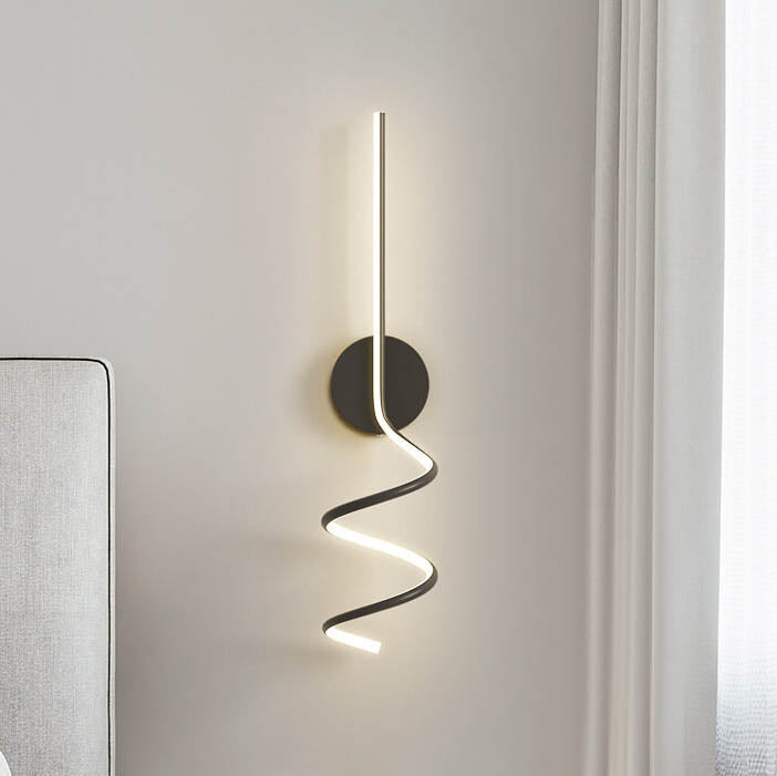 Minimalistische Creative Arcs Lines LED-wandlamp met 1 licht