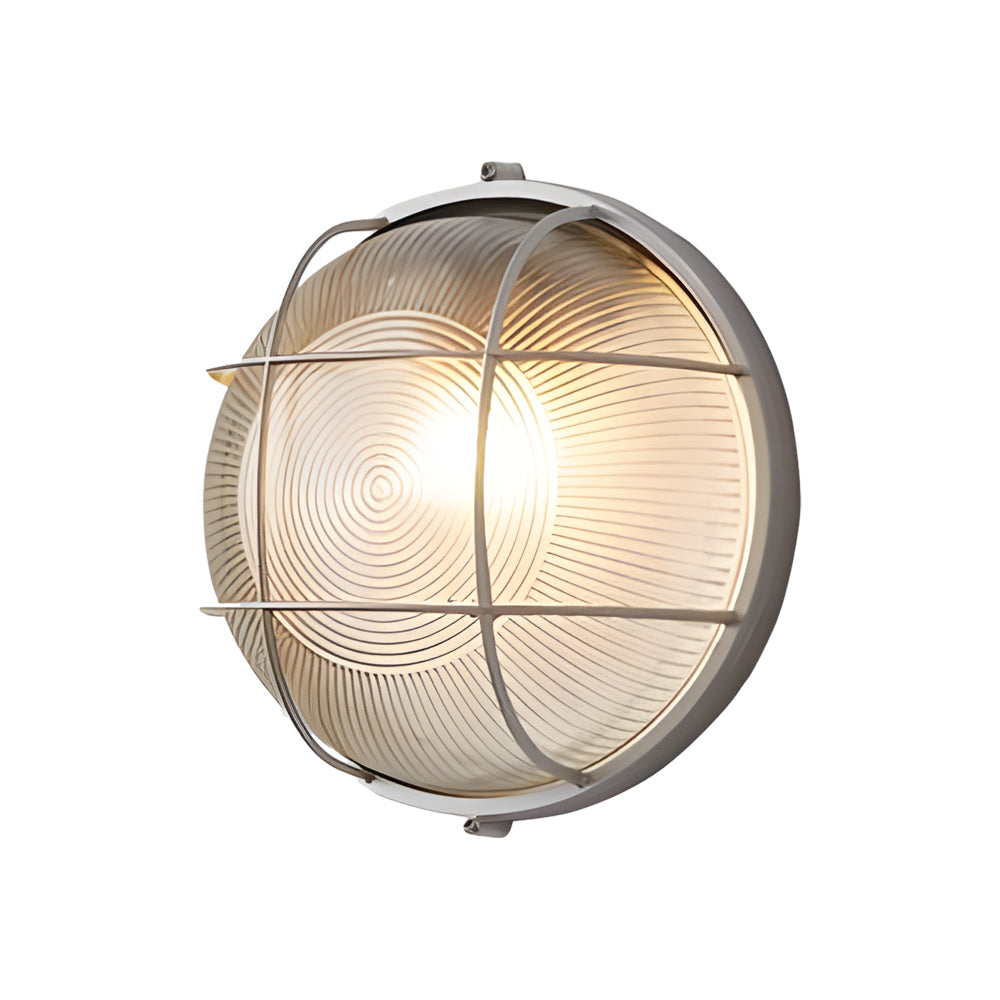 1-Licht Retro Industriële Ovale/Ronde Buitenwandlamp