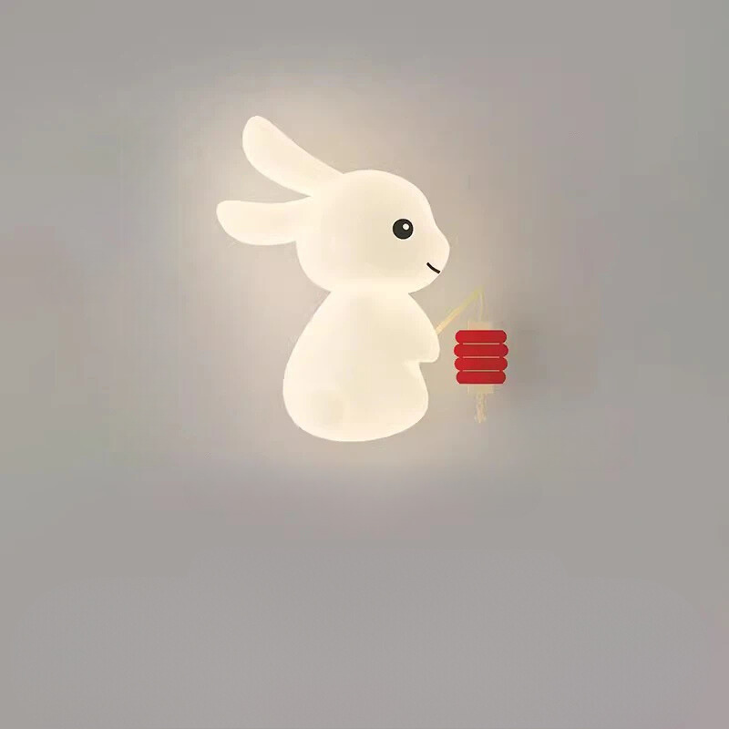 RabbitLicht - Schattige LED Konijnen Wandlamp voor Kinderkamers