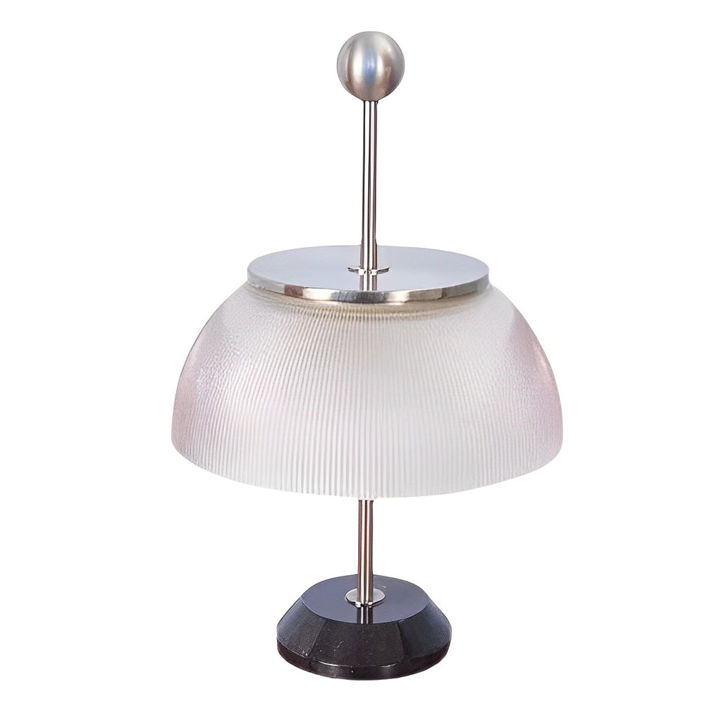 H Tafellamp met Glazen Kom Schaduw Italiaanse Decoratieve Lamp