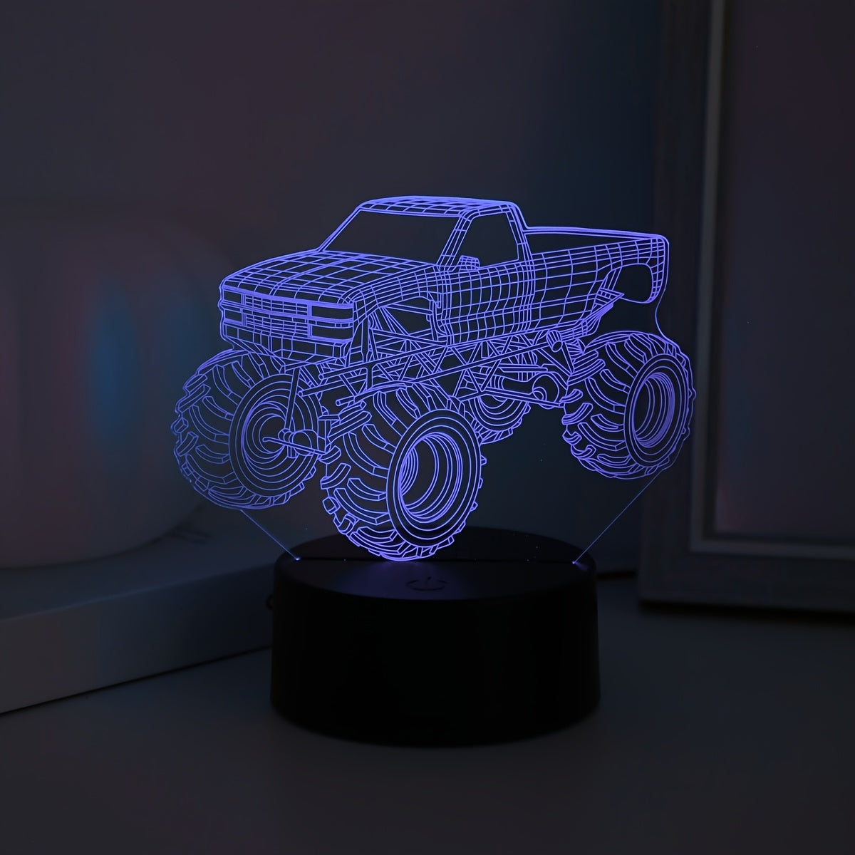 TruckLicht - Moderne 3D Monster Truck LED Nachtlamp