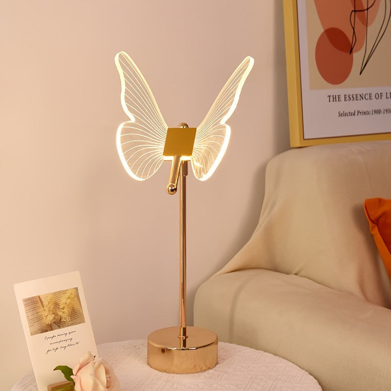 LumiButterfly - USB-aangedreven Vlinder Tafellamp, Artistieke LED-Nachtlamp