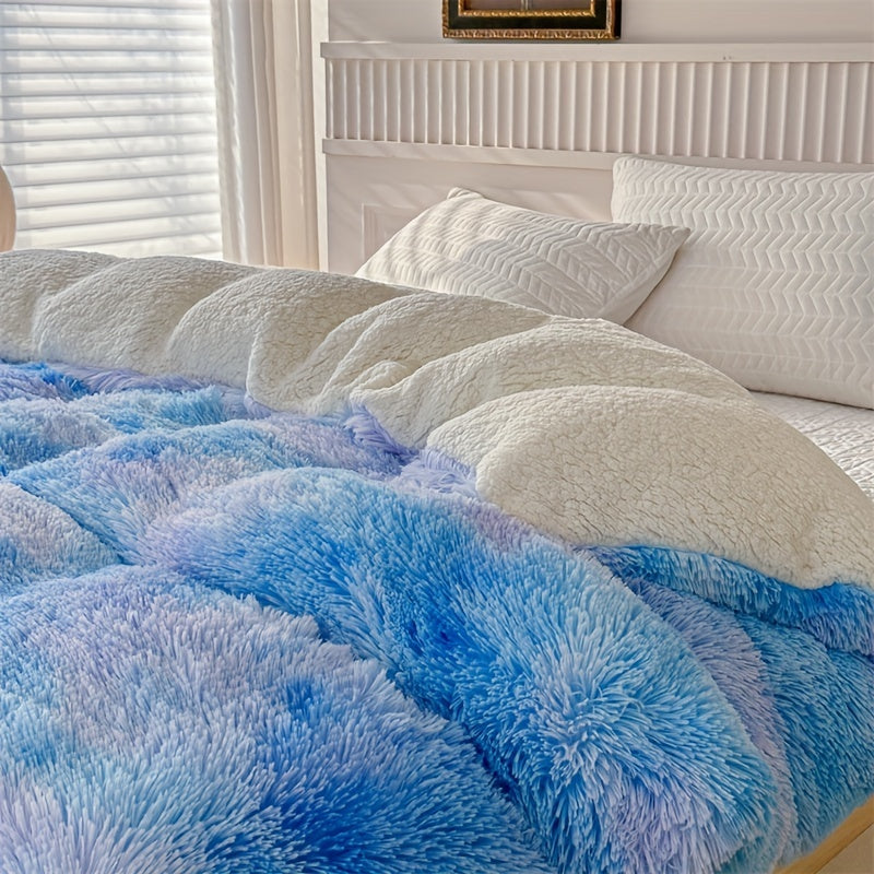 Dikke Warme Plush Lamsvel Deken - Zachte Fluffy Beddengoed voor Herfst en Winter