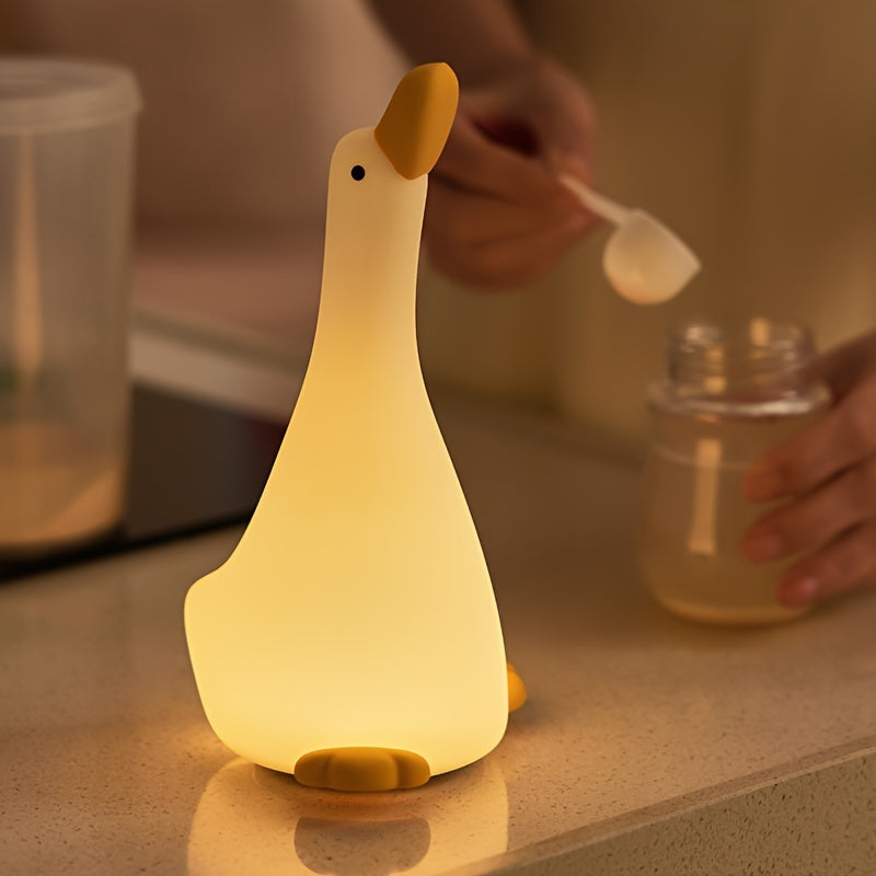 DreamDuck - Siliconen Nachtlampje met USB Oplaadbare Touch Sensor en 3 Helderniveaus