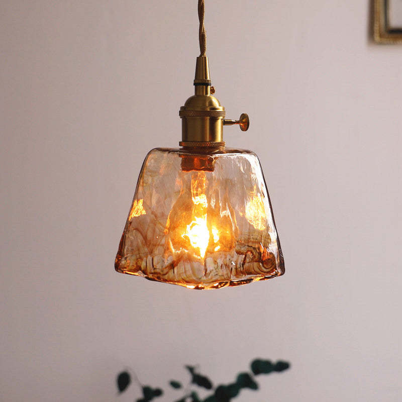 Eloise Vintage LED Plafondlampen Gouden Metaal en Glas voor Slaapkamer, Woonkamer, Eetkamer