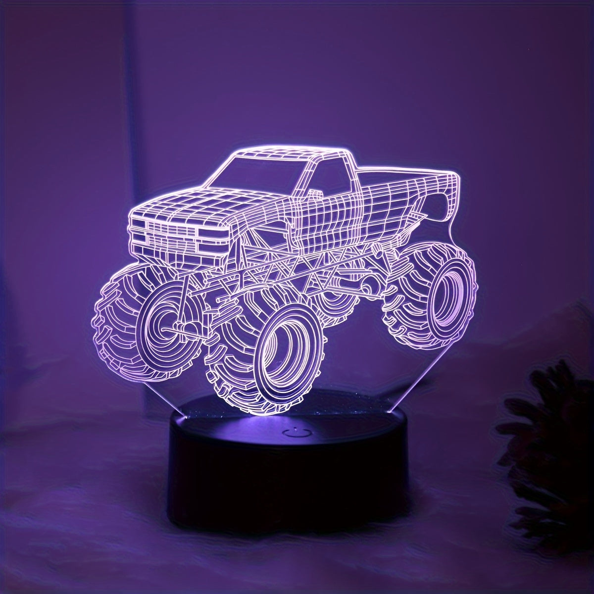 TruckLicht - Moderne 3D Monster Truck LED Nachtlamp