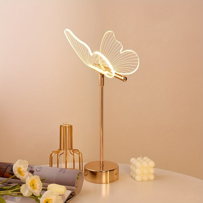 LumiButterfly - USB-aangedreven Vlinder Tafellamp, Artistieke LED-Nachtlamp