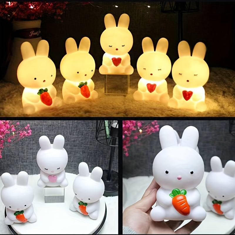 BunnyGlow - Schattige Konijnenlamp met LED Licht voor Decoratie en Nachtverlichting