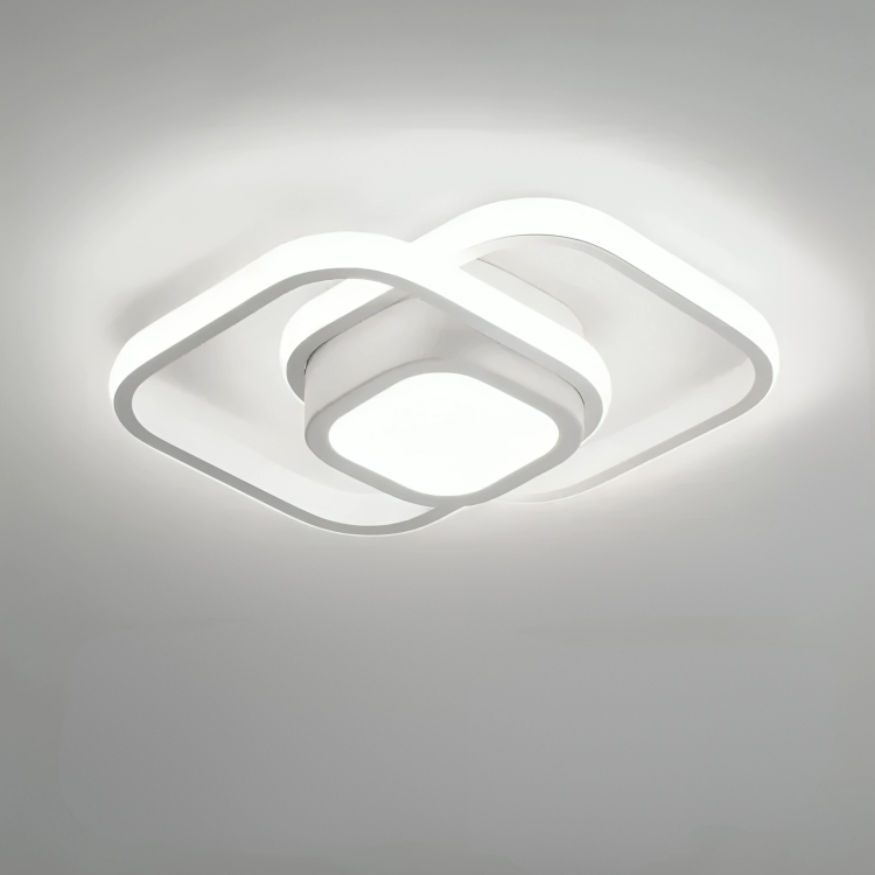 Moderne LED Plafondlamp - 2 Ringen Creatief Ontwerp