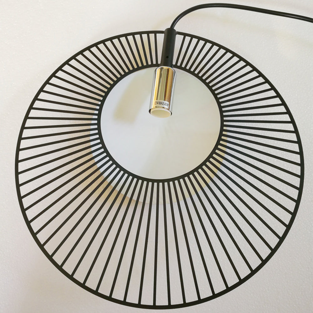 Minimalistische Zwarte Metalen Hanglamp voor Eetkamer